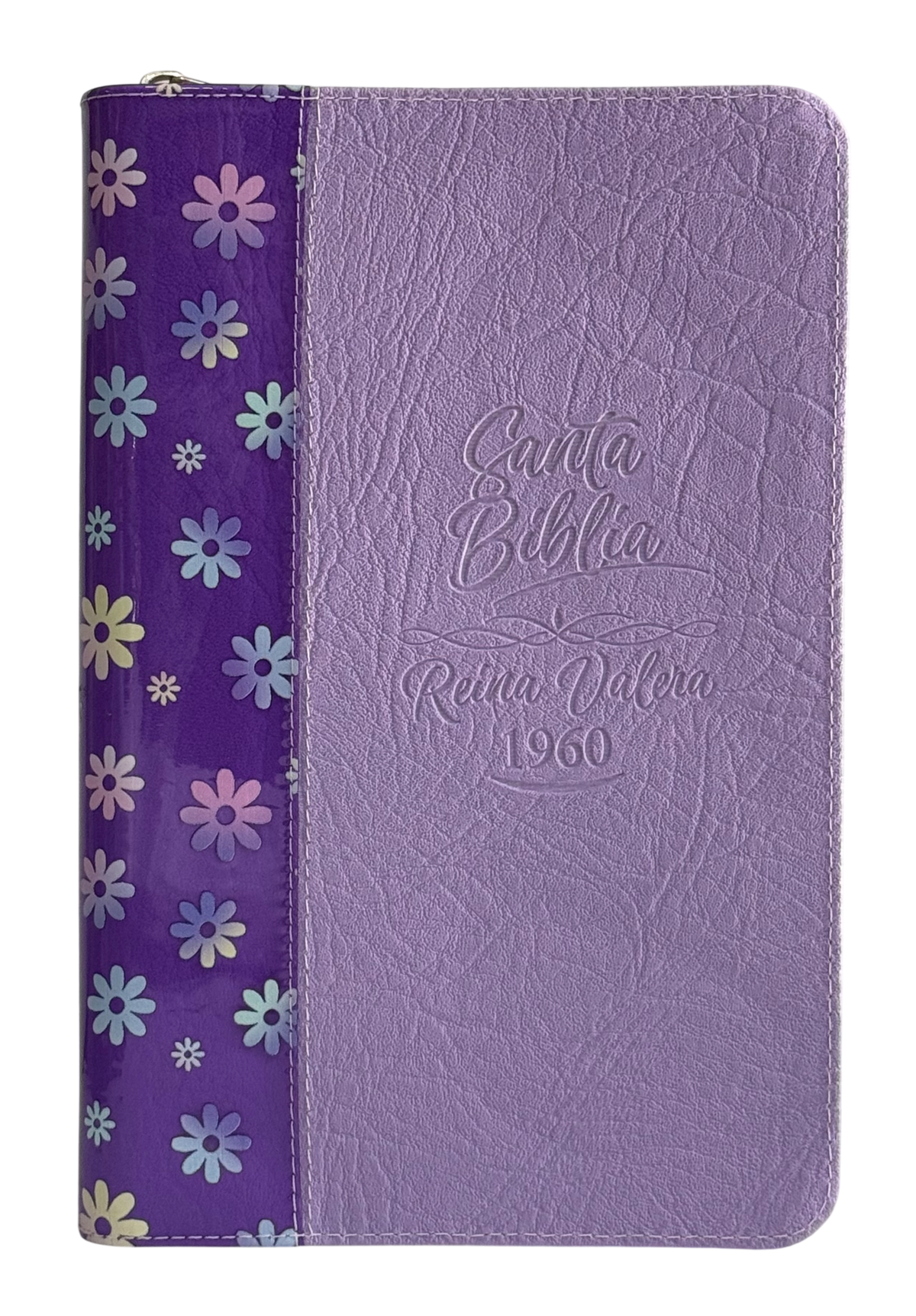 Biblia RVR60 económica con Nombres de Dios y Diseño Bicolor Floral