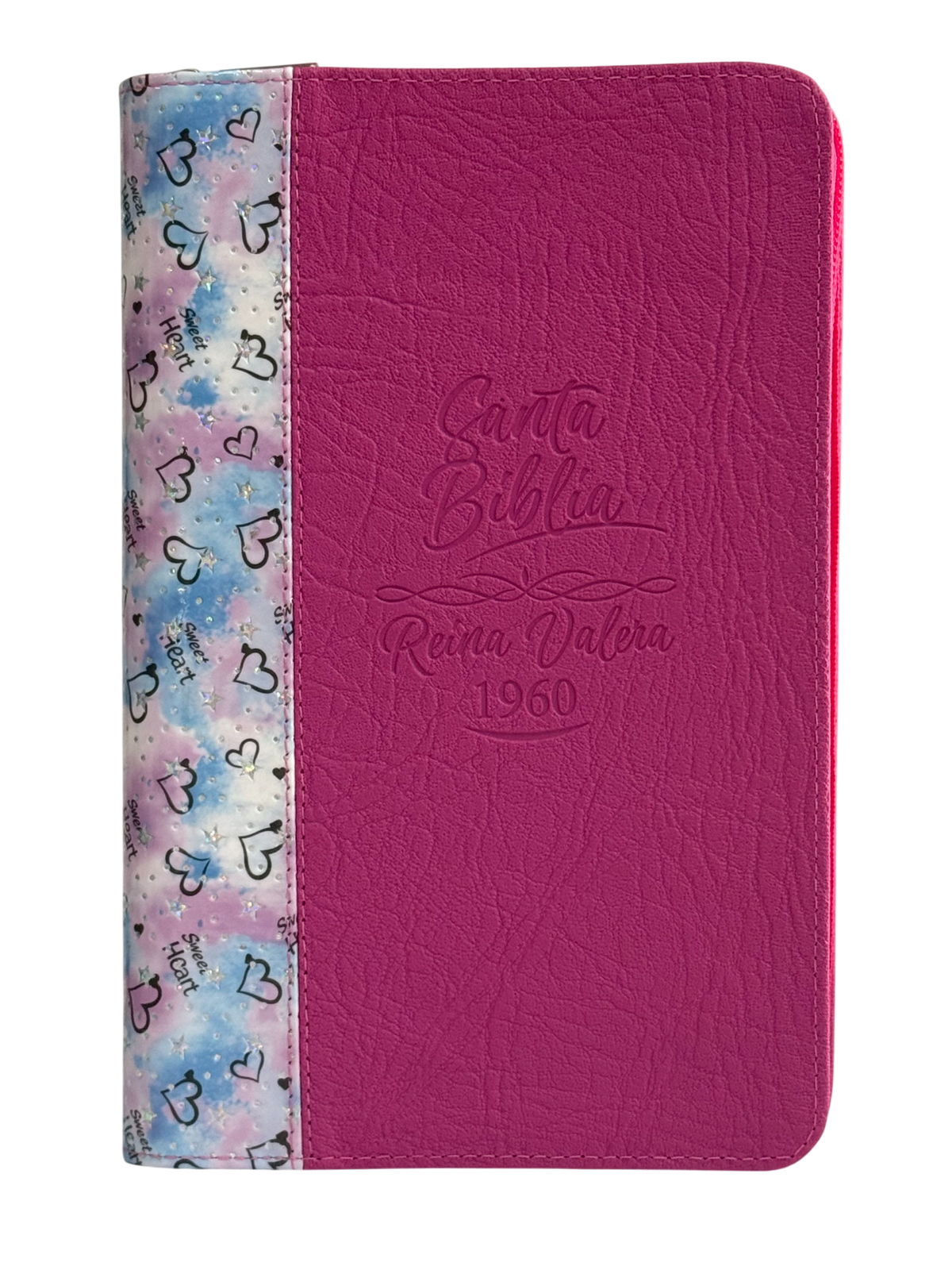 Biblia RVR60 económica con Nombres de Dios y Diseño Bicolor Floral