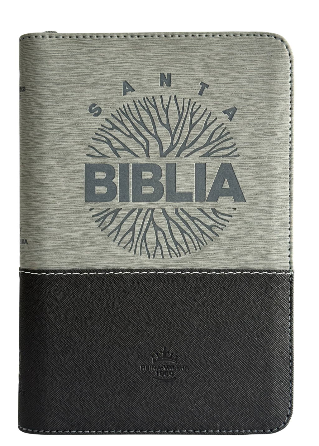 Biblia RVR60 Letra Grande Negro/Gris con Recursos Digitales
