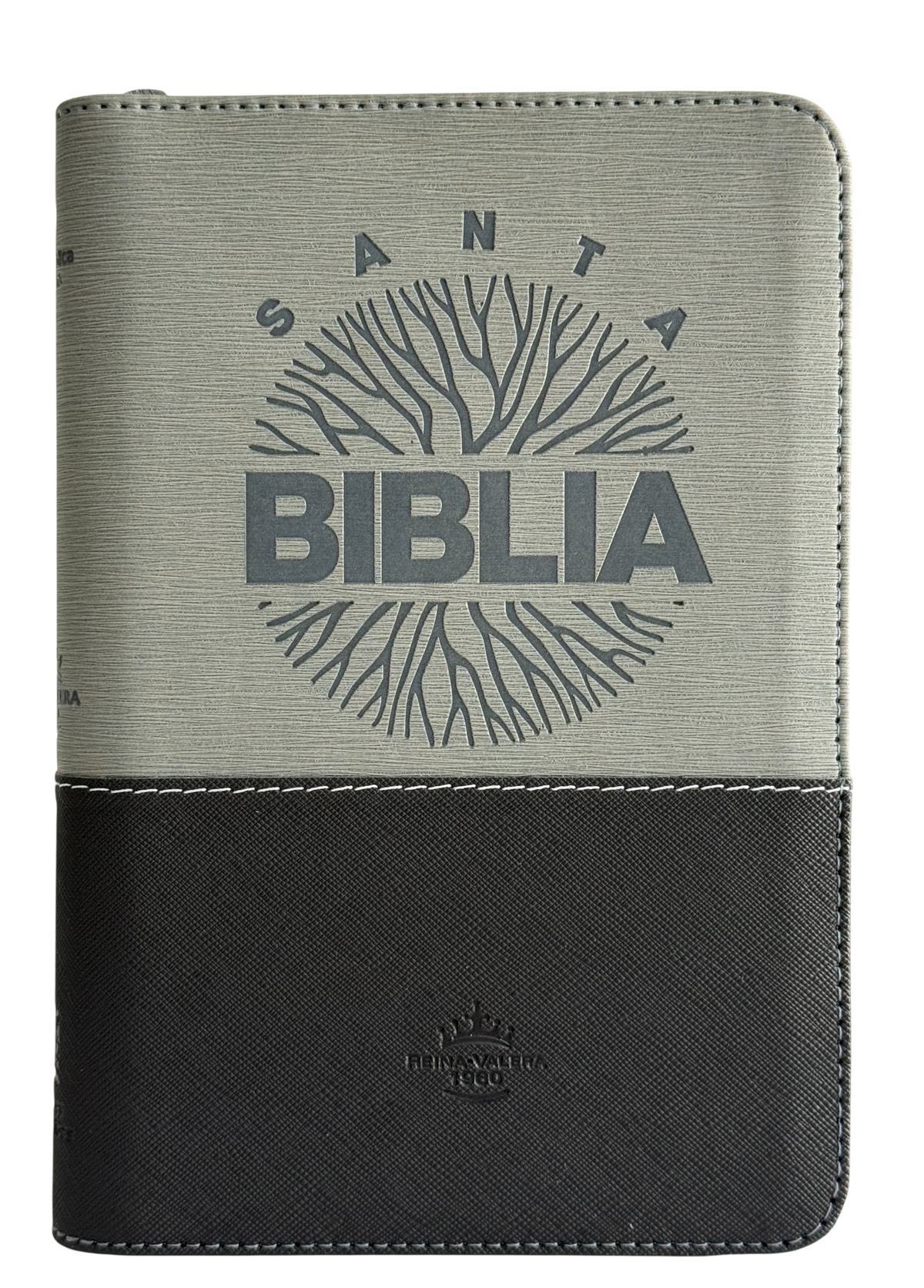 Biblia RVR60 Letra Grande Negro/Gris con Recursos Digitales