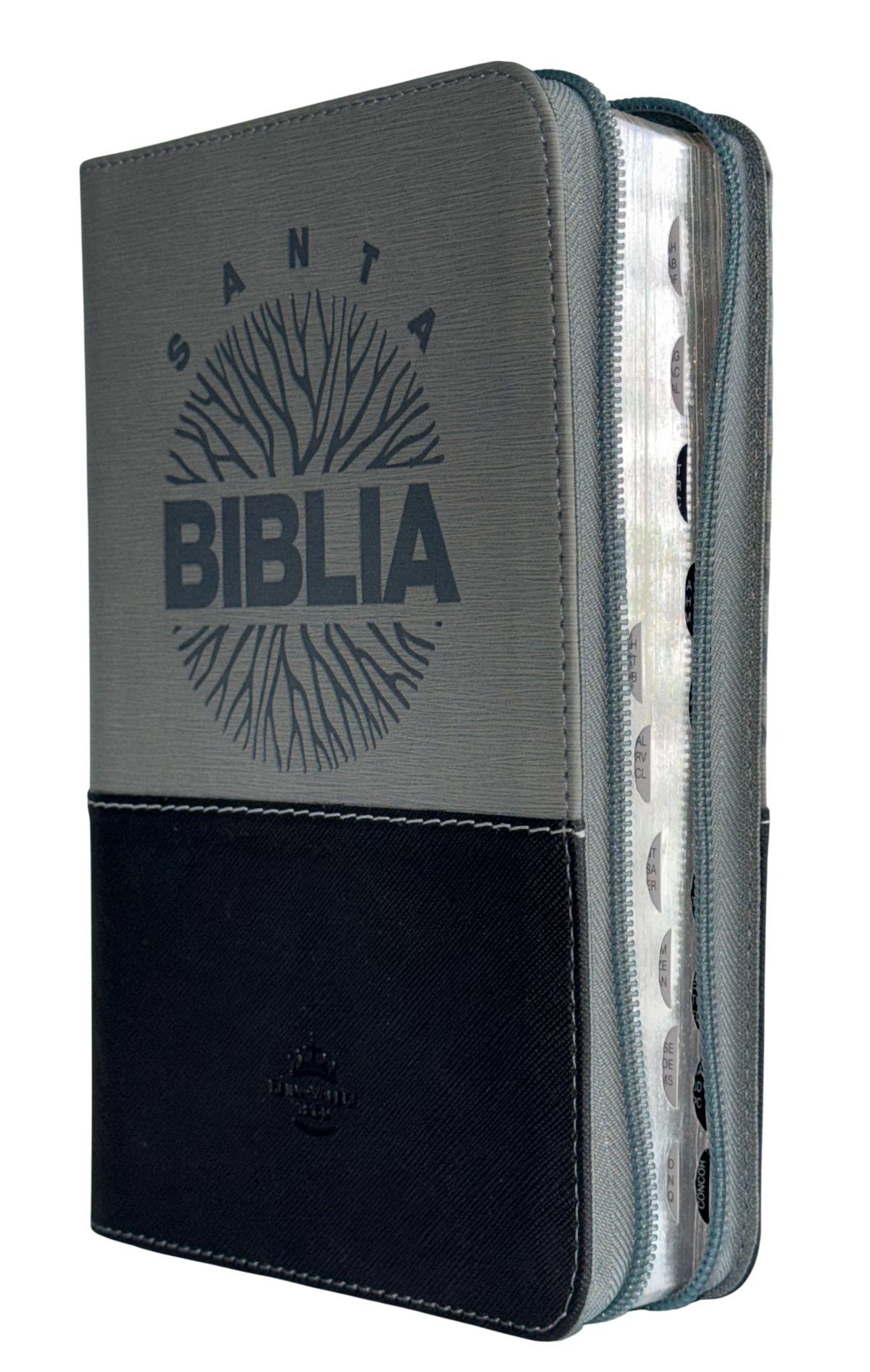 Biblia RVR60, Letra Grande 12 pts, con Recursos Digitales, Negro y Gris