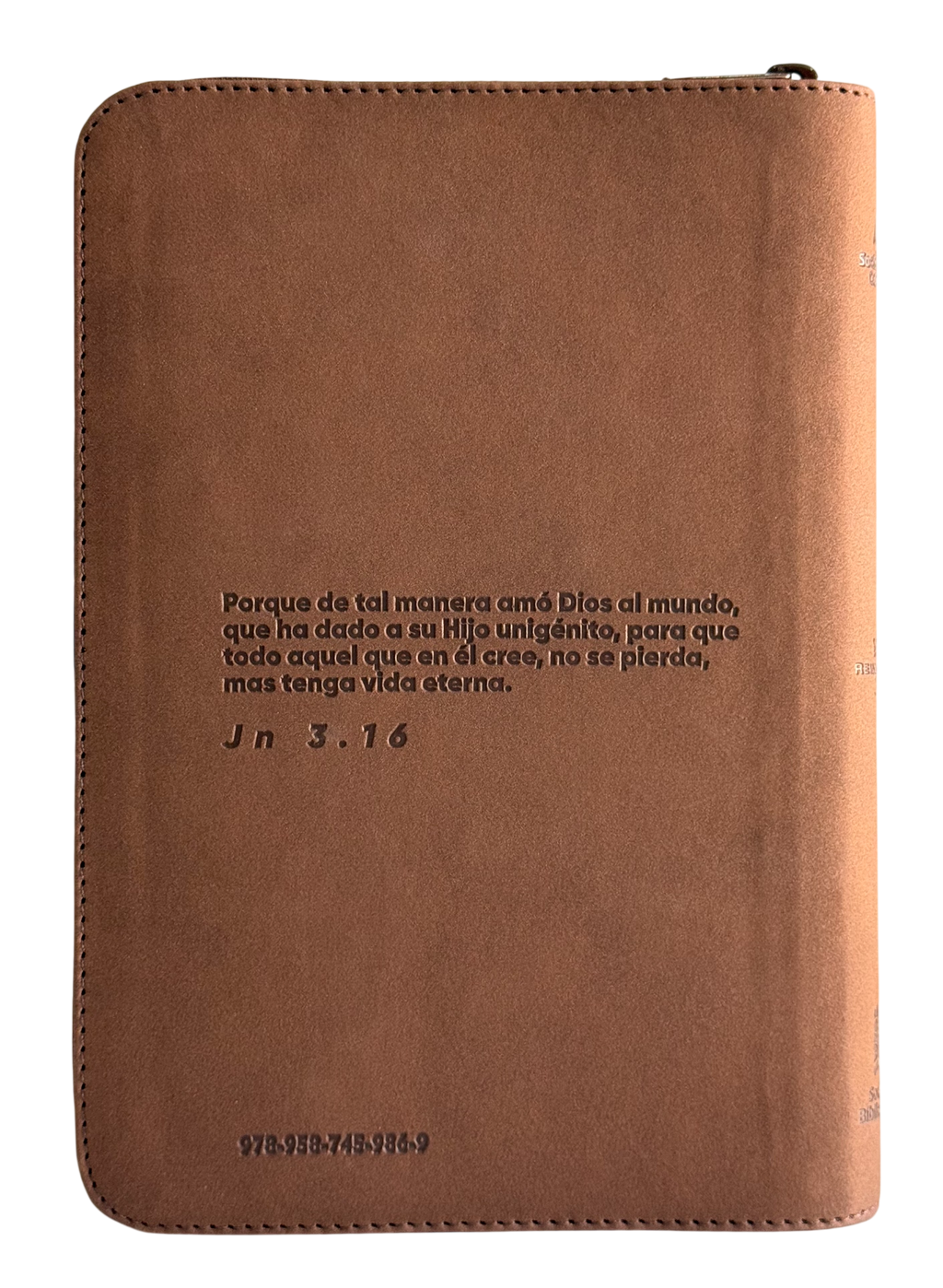 Biblia Reina Valera 1960, Letra Grande 12 Puntos, Café, Cierre