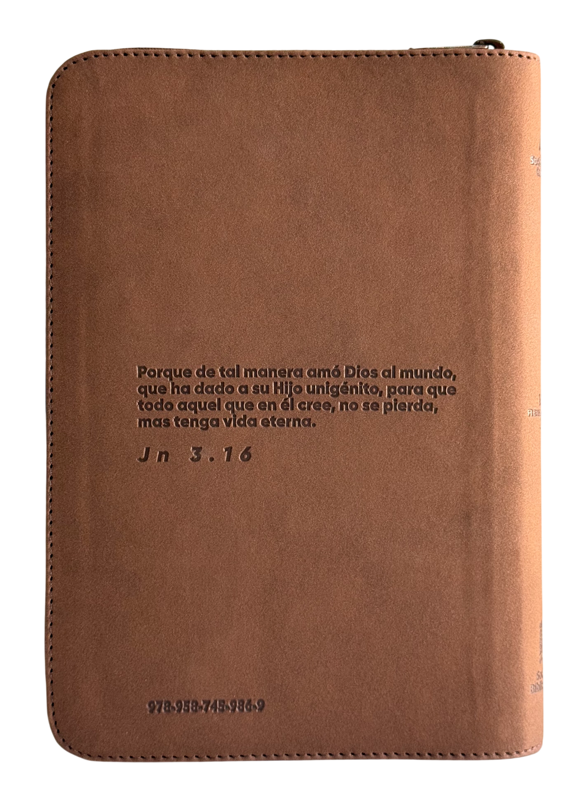 Biblia Reina Valera 1960, Letra Grande 12 Puntos, Café, Cierre