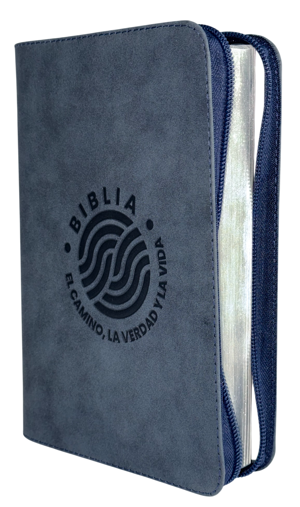 Biblia El Camino, la Verdad y la Vida RVR60 Letra Grande Azul con Cierre