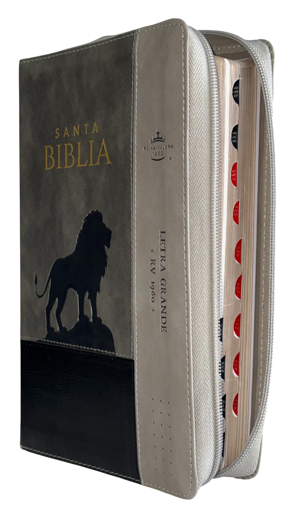 Biblia RVR 1960, Letra Grande, Edición Especial León, Ceniza