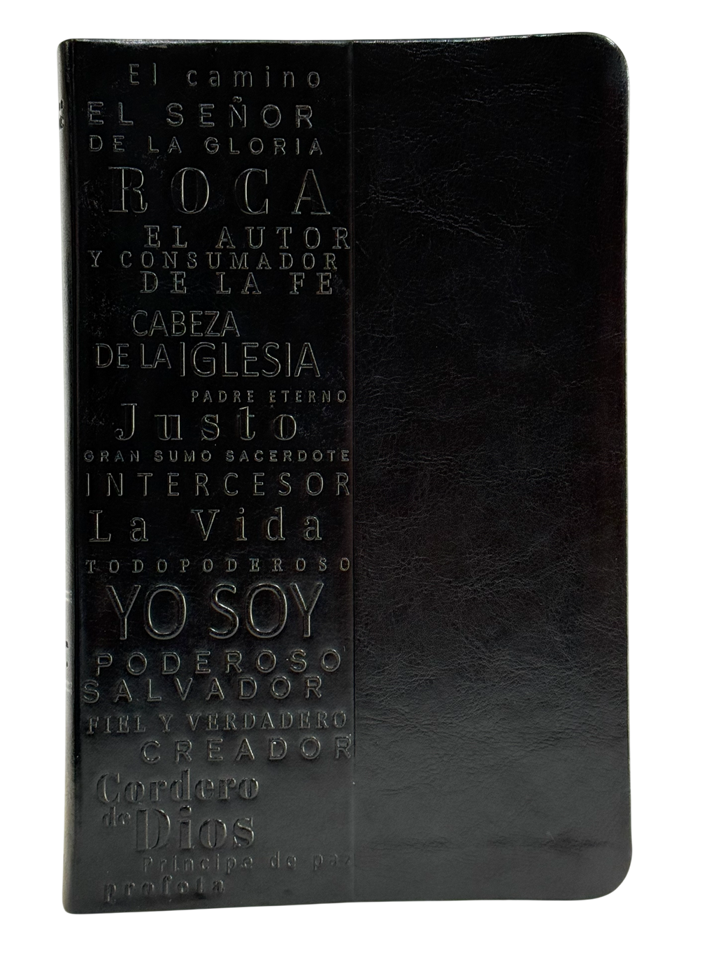 Biblia RVR60 Manual Letra Grande Nombres de Dios Negro Símil Piel