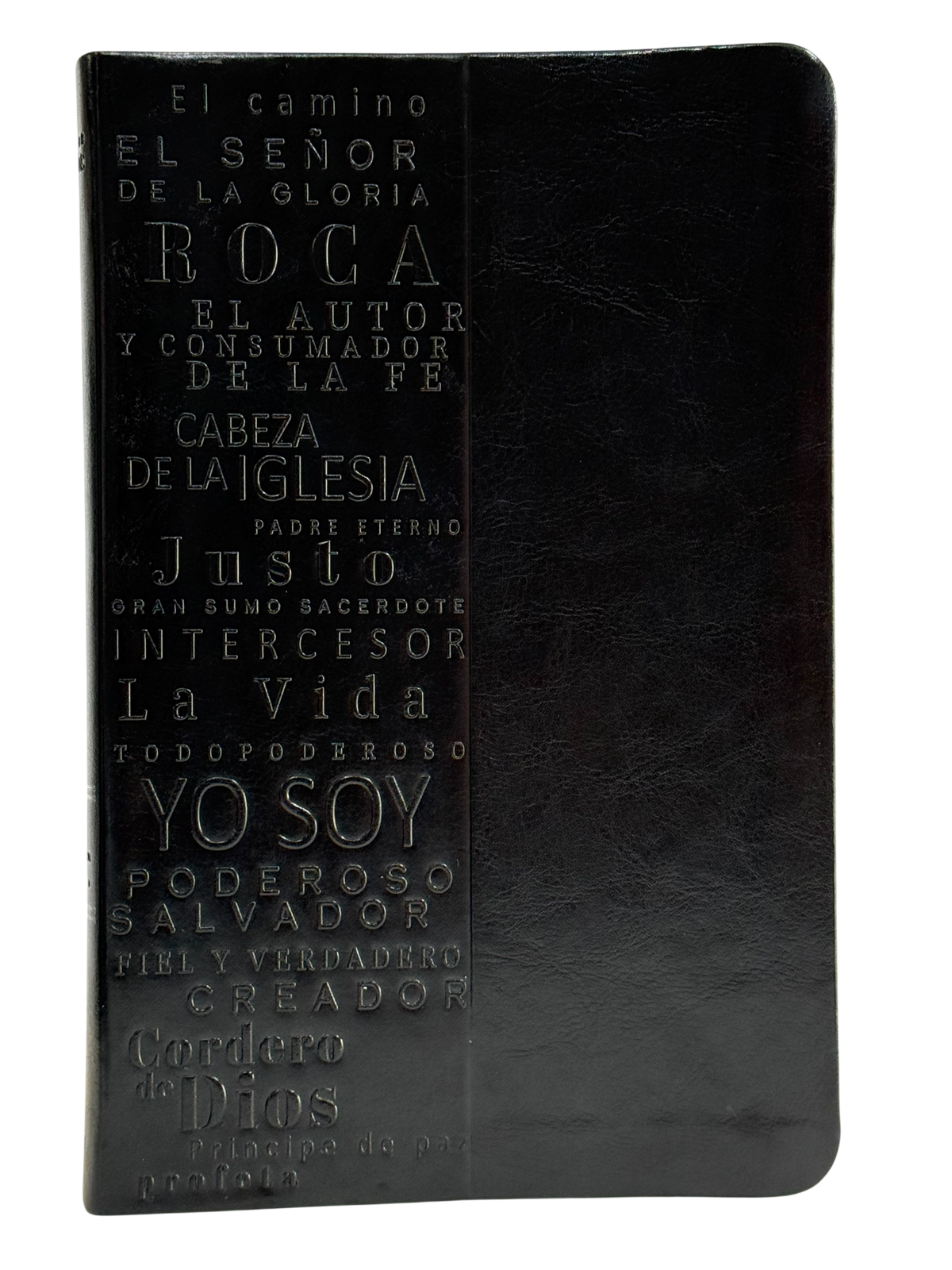 Biblia RVR60 Manual Letra Grande Nombres de Dios Negro Símil Piel