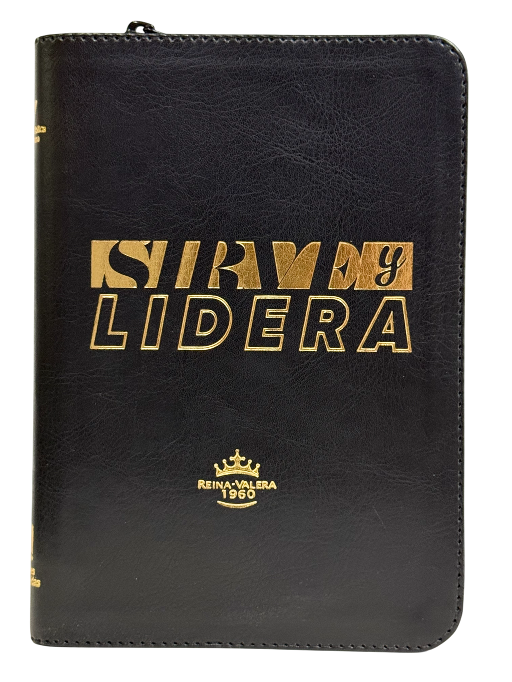Biblia Sirve y Lidera RVR60 Letra Grande Negro con Canto Dorado