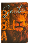 Biblia Reina Valera 1960, Letra Grande, Tapa Dura, León Naranja