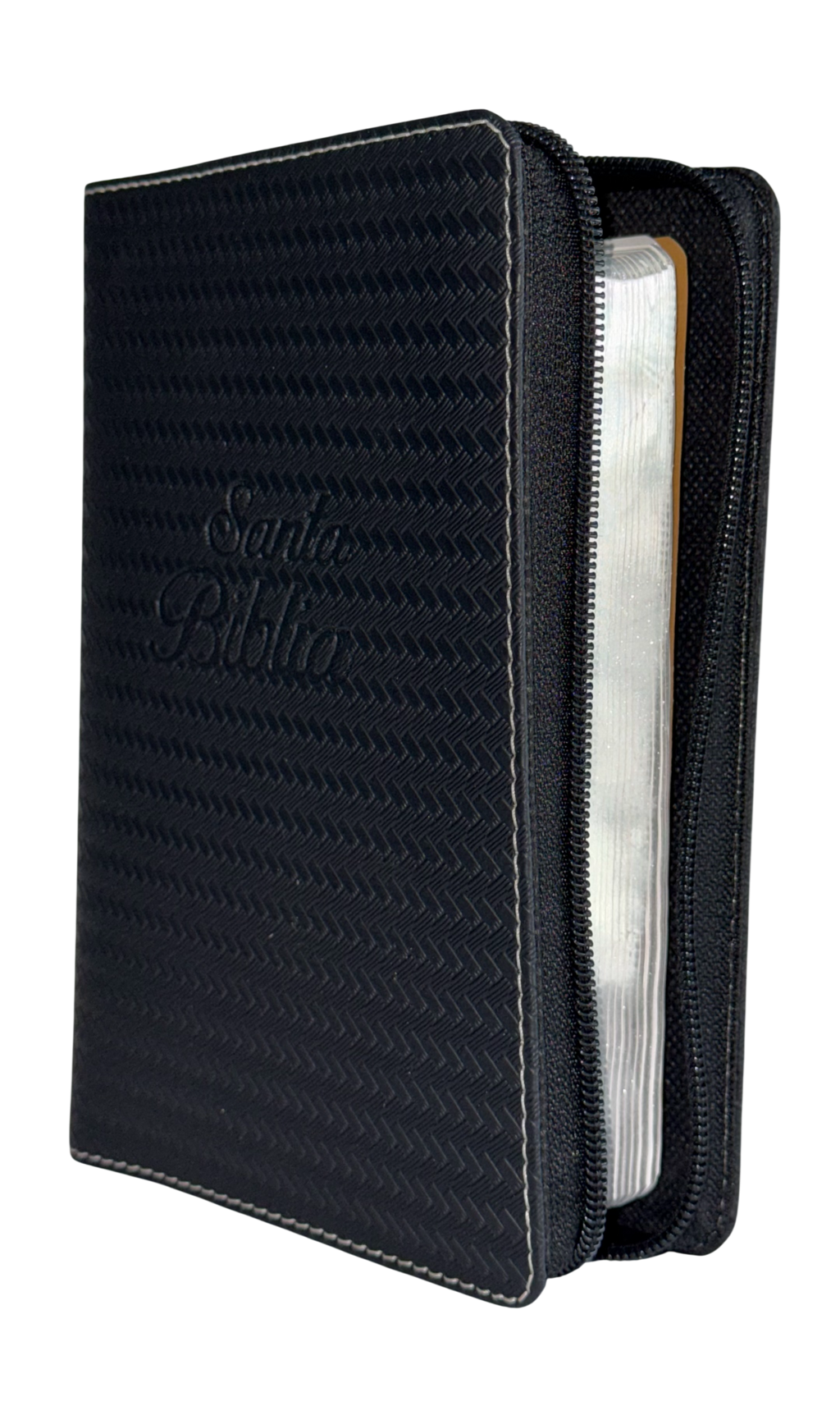 Biblia RVR 1960 Compacta, Letra 10 puntos, Negra, con Cierre
