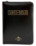 Biblia Reina Valera 1960 Negra Pequeña con Cierre, Índice y Canto Dorado