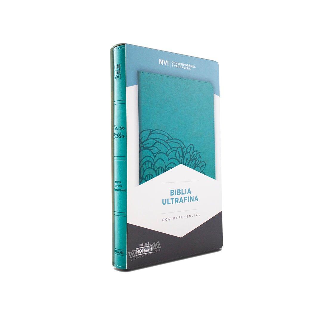 Biblia Contorno Fino Azul