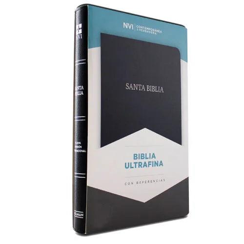 Biblia Contorno Fino Azul